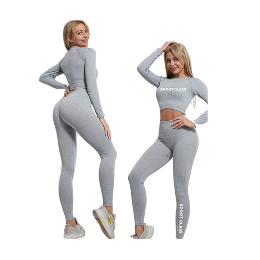 2 Piece Long Sleeve Yoga Set