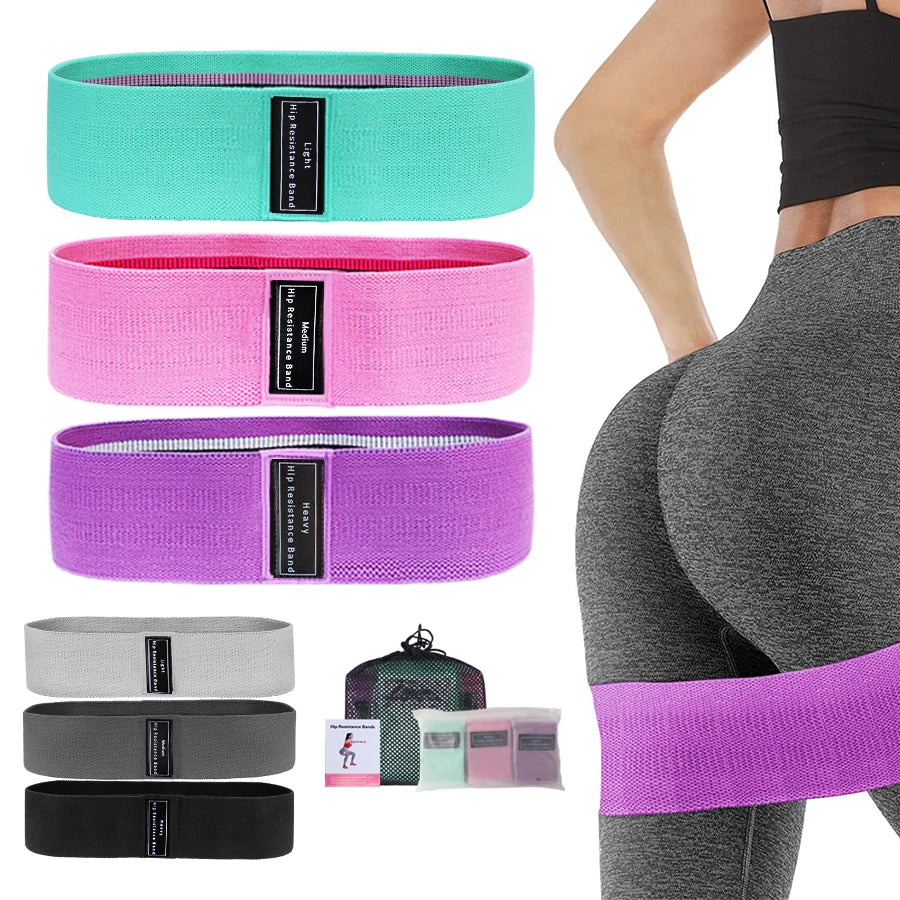 Fabric Resistance Glute Elastic Workout Bands